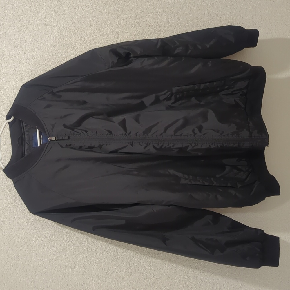 Basic Editions Men's XLT Black Bomber Jacket